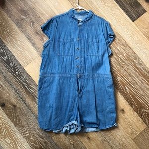 Denim Romper